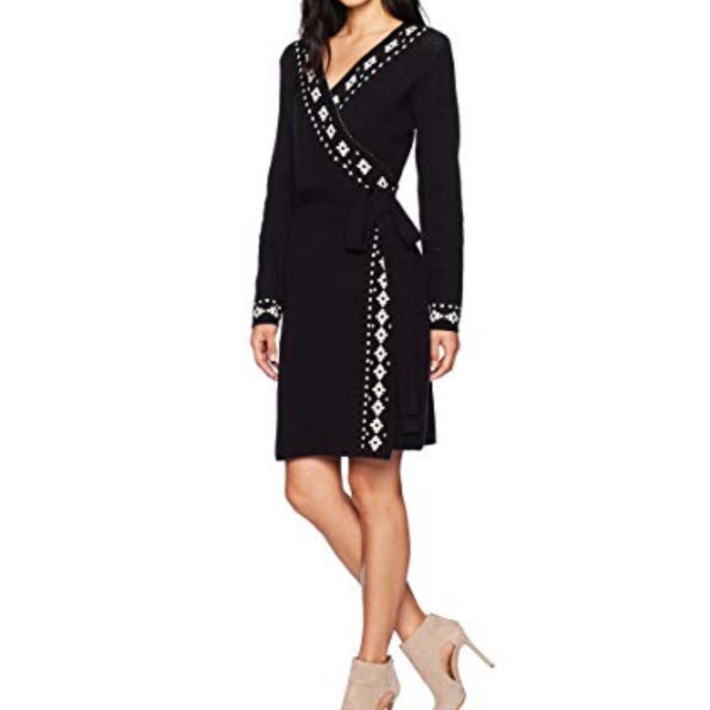 Sweater Wrap Dress